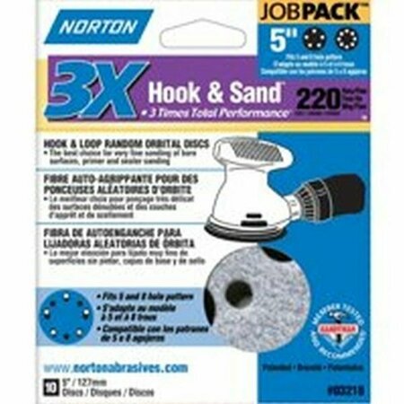 NORTON CO Sanding Disc H/L 5In 220Grit 03218